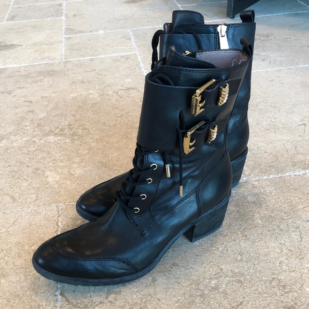 Donald J Pliner Danti Combat Boots Size 9